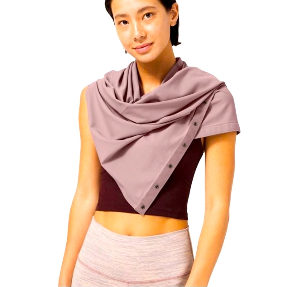 Purple Lululemon snap scarf